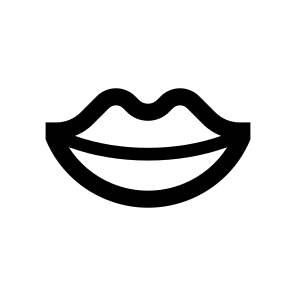 Anatomy Lips Mouth Two Icon icon