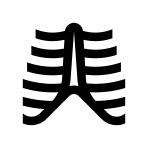 Anatomy Ribs Skeleton Two Icon icon