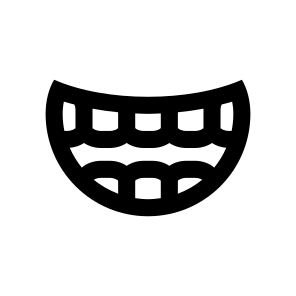 Anatomy Teeth Set Of Mouth Two icon