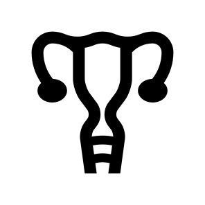 Anatomy Uterus Ovaries Reproductive Organs icon