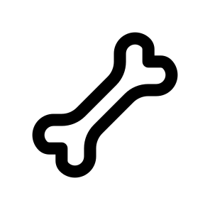 Bone Icon Symbol Vector Ui icon