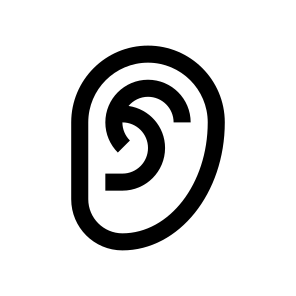 Ear Icon Symbol Vector Ui icon