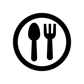 Dinnerware Plate Spoon Fork Crockery Tableware Dish icon