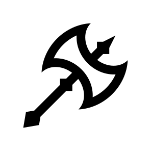 Axe Ancient Ax Poleaxe Steel Arms Weapon Two icon