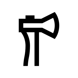 Axe Ax Lumberjack Chopping Wood One icon