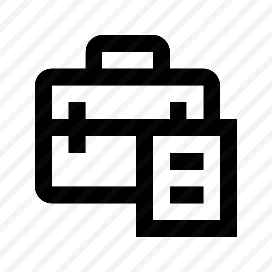 Business Suitcase Case Portfolio Documents Files Line preview