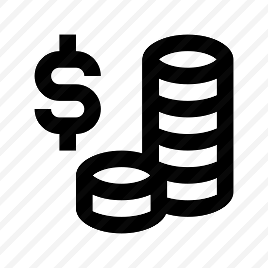 Coins Dollar Icon Symbol Vector preview