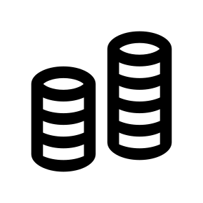 Coins Icon Symbol Vector Ui icon