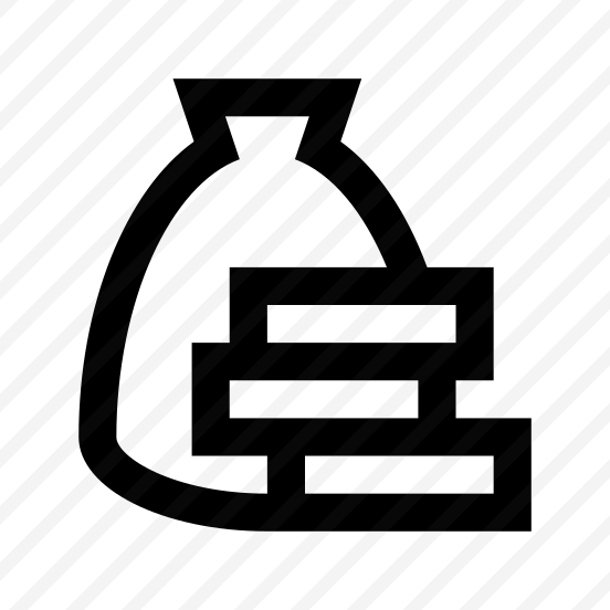 Money Bag Coins Icon Symbol preview
