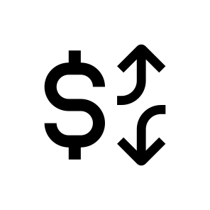 Money Dollar Growth Fall Rate Finance Business icon