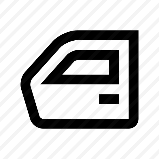 Car Door Icon Symbol Vector preview