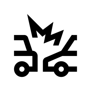 Cars Car Accident Icon Symbol icon
