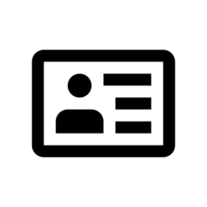 Driver License Icon Symbol Vector icon