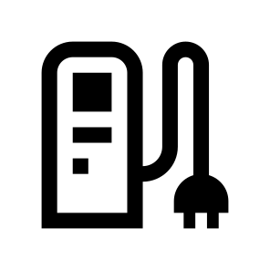 Electric Recharging Station Icon Symbol icon