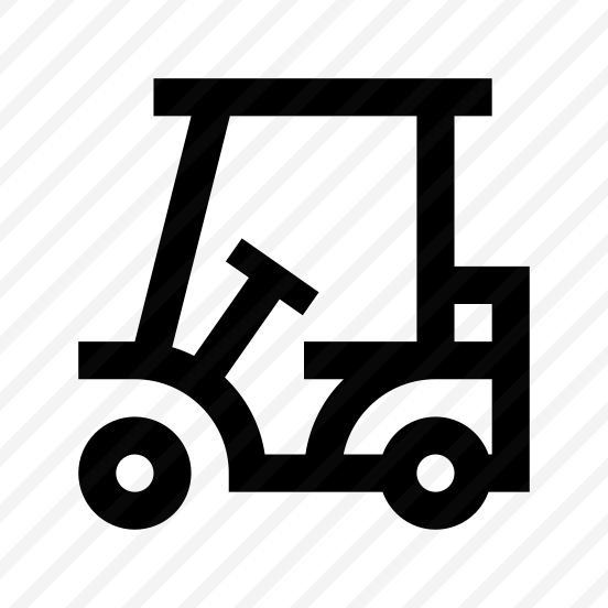 Golf Cart Icon Symbol Vector preview