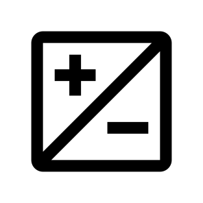 Plus Minus Zoom Icon Symbol icon