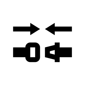 Safety Belt Close Icon Symbol icon