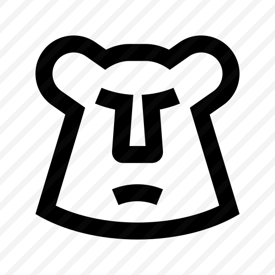 Animal Bear Brown Grizzly Line preview