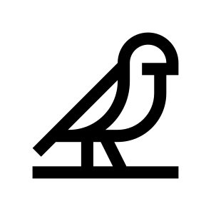 Animal Bird Falcon Line Icon icon