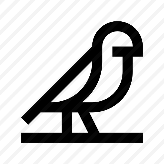 Animal Bird Falcon Line Icon preview