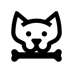 Animal Dogs Bone Nutrition Icon icon