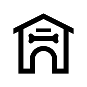 Animal Dogs Doghouse Housing Icon icon