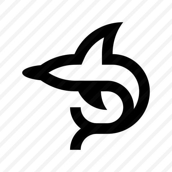 Animal Dolphin Line Icon Symbol preview