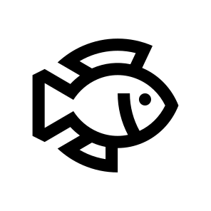 Animal Fish Line Icon Symbol icon