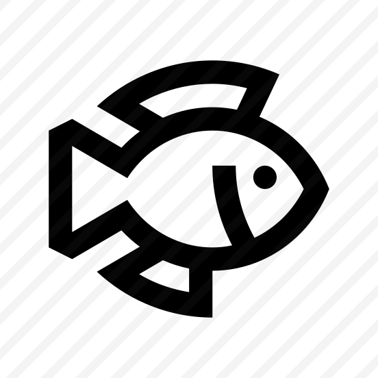 Animal Fish Line Icon Symbol preview