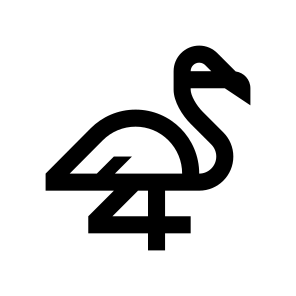 Animal Flamingo Pink Bird Line icon