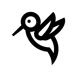 Animal Hummingbird Colibri Bird Line icon