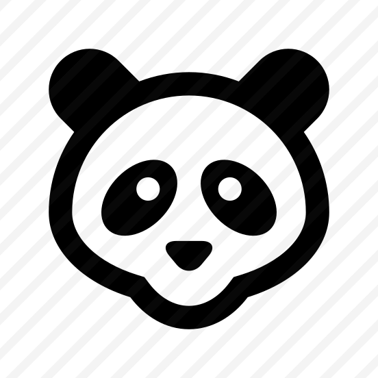 Animal Panda Bear Line Icon preview