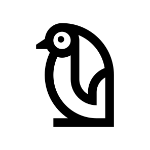 Animal Penguin Bird Line Icon icon