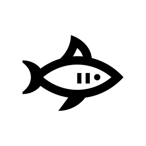 Animal Shark White Fish Line icon
