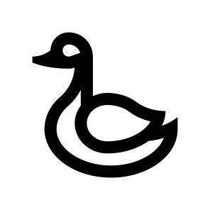 Animal Swan Duck Bird Line icon