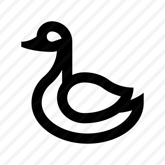Animal Swan Duck Bird Line preview