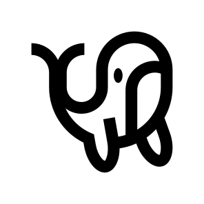 Animal Whale Cachalot Two Line icon