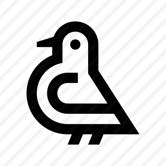 Bird Dove Icon Symbol Vector preview
