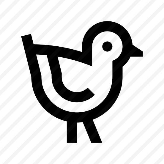 Bird Two Icon Symbol Vector preview