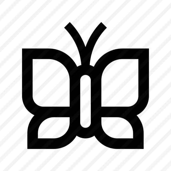 Butterfly Icon Symbol Vector Ui preview