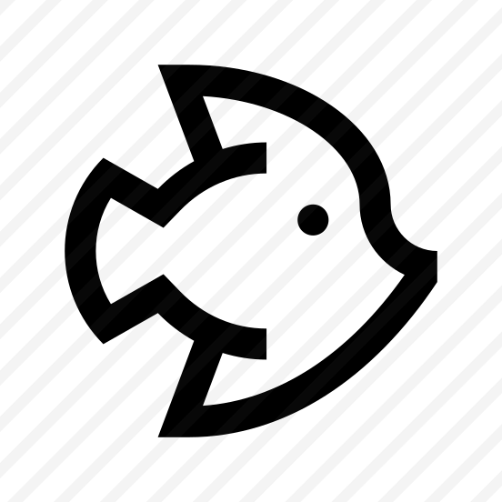 Fish Four Icon Symbol Vector preview