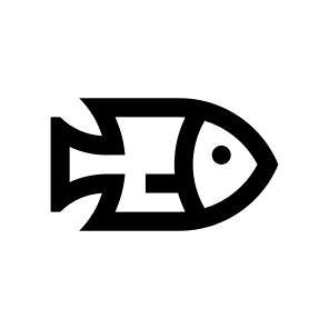 Fish Three Icon Symbol Vector icon