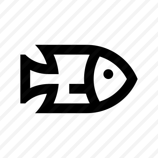 Fish Three Icon Symbol Vector preview