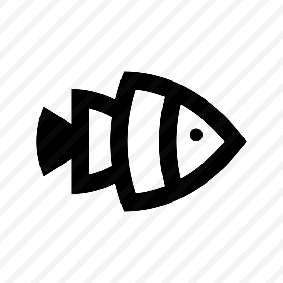 Fish Two Icon Symbol Vector preview