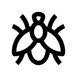 Fly Insect Icon Symbol Vector icon