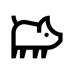 Pig Piggy Three Icon Symbol icon