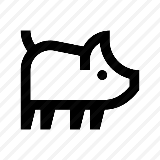 Pig Piggy Three Icon Symbol preview