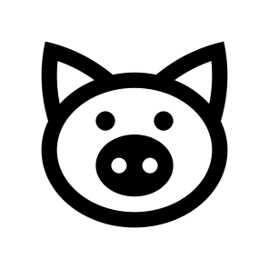 Piggy Icon Symbol Vector Ui icon