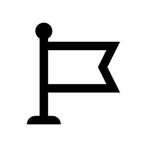 Flag Banner Flagpole Eight Line icon