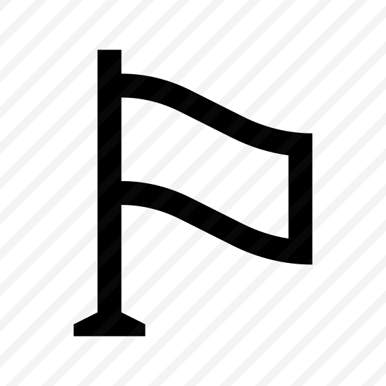 Flag Banner Flagpole Five Line preview